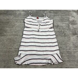 Guess‎ Dress Womens XL Multicolor Striped Sleeveless V-Neck Short Lined Rayon